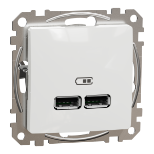 USB розетка тип A+A 2,1A Білий Sedna Design Schneider Electric SDD111401