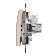 Одноклавішний вимикач, бежевий, Sedna Design&Elements,SDD112101 Schneider Electric