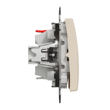 Кнопка на два напрямки Бежевий Sedna Design Schneider Electric SDD112116