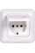 Розетка з з/к з кришкою, 220В S, 16A 2P+Z