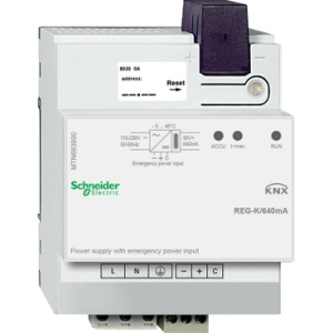 Джерело живлення KNX REG-K зі входом аварійного живлення,світло-сірий, KNX Merten Schneider Electric MTN683890