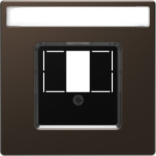 Центральна плата для TAE/Audio/USB з полем для напису Мокко, MERTEN D-Life  Schneider Electric MTN4250-6052