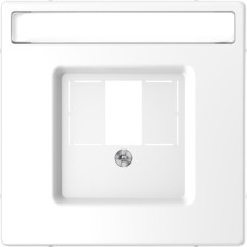 Центральна плата для TAE/Audio/USB з полем для напису, білий лотос, MERTEN D-Life  Schneider Electric MTN4250-6035
