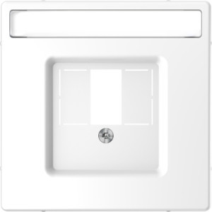 Центральна плата для TAE/Audio/USB з полем для напису, білий лотос, MERTEN D-Life  Schneider Electric MTN4250-6035