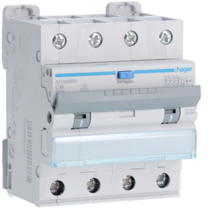 Диференційний автоматичний вимикач 4P 6kA C-16A 300mA Hi