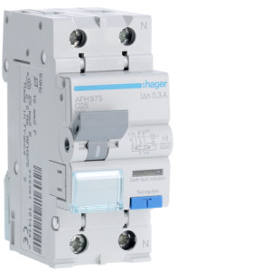 Диференційний автоматичний вимикач 1P+N 6kA C-25A 300mA HI