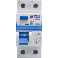 Пристрій захисного відключення  UTrust 1P+N 25А 30mА А