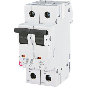 Автоматичний вимикач ETIMAT 10 DC 2p C 25A (6 kA)