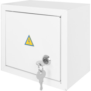 Корпус e.mbox.stand.n.06.z металевий, під 6 мод., навісний, з замком