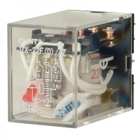 Реле проміжне JZX-22F(D)/2Z PLU AC24V з LED інд.