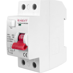Вимикач диференційного струму e.rccb.pro.2.63.300, 2р, 63А, 300мА