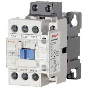 Контактор e.industrial.ukc.50.220, 50А, 220В, 3P, 1no+1nc