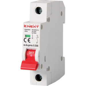 Вимикач навантаження на DIN-рейку e.is.1.125, 1р, 125А