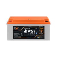 Акумулятор LP LiFePO4 12,8V - 200 Ah (2560Wh) (BMS 200A/100А) пластик Smart BT