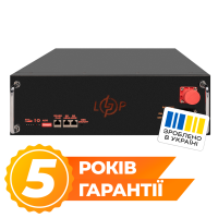 Акумулятор LP LiFePO4 51,2V - 100 Ah (5120Wh) (BMS SP 100A/50А) RM RS485/CAN LCD BL