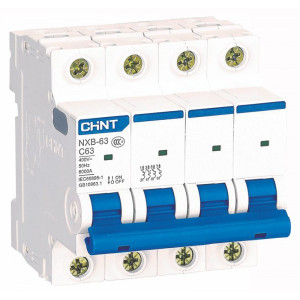 Модульний автоматичний вимикач NXB-63 4P B20 6kA