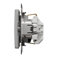Розетка з заземленням та зі шторками Алюміній Sedna Design Schneider Electric SDD113022