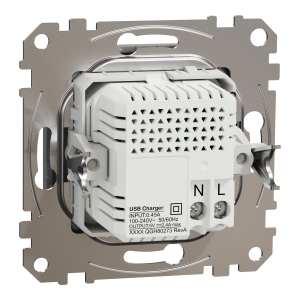 USB розетка ип A+C 2,4A Алюміній Sedna Design Schneider Electric SDD113402