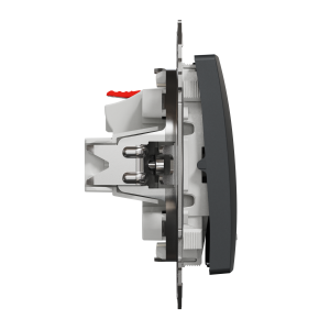 Одноклавішний вимикач з LED підсвіткою Чорний Sedna Design Schneider Electric SDD114101L
