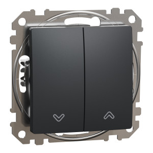 Вимикач для жалюзі Чорний Sedna Design Schneider Electric SDD114104