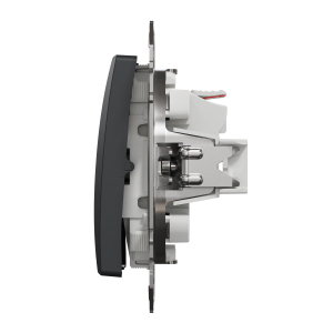 Двоклавішний вимикач Чорний Sedna Design Schneider Electric SDD114105