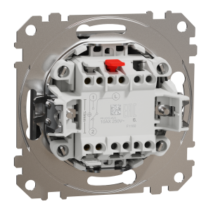 Одноклавішний перемикач  Матовий алюміній Sedna Elements Schneider Electric SDD170106