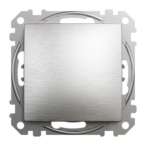 Двоклавішний перемикач,  Sedna Design & Elements,матовий алюміній, SDD170108, Schneider Electric