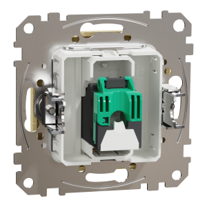 Компютерна розетка однопостова, роз’єм RJ45
кат. 5е UTP, Sedna Design & Elements, Береза - імітація дерева, SDD180451 Schneider Electric