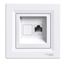 РОЗЕТКА КОМП'ЮТЕРНА RJ45 UTP КАТ. 5Е БІЛА ASFORA