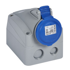 P17 Розетка накладна 16A 2К+З 230В IP44 