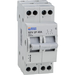 Ручний перемикач вводу (І-0-ІІ) RPV 2P 40A АСКО