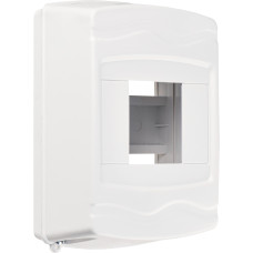 Корпус модульний пластиковий, 4 модулі, навісний, без дверцят, серії UBox