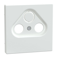 Центральна плата для антенних розеток, 2/3 отвори, білий лотос, Merten System Design, Schneider Electric MTN4123-6035