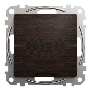 Однопостова заглушка, Sedna Design & Elements, Венге-ефект дерева, SDD181904, Schneider Electric