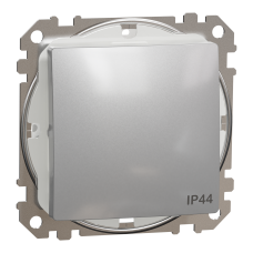 Одноклавішний перемикач IP44 Алюміній Sedna Design Schneider Electric SDD213106
