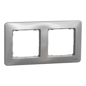 Рамка 2-постова Алюміній Sedna Design Schneider Electric SDD313802