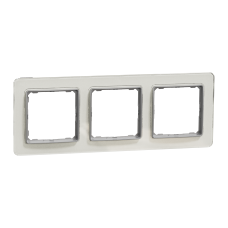 Рамка 3-постова  Штучне Біле скло Sedna Elements Schneider Electric SDD360803
