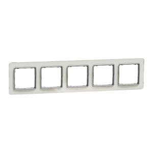 Рамка 5-постова  Штучне Біле скло Sedna Elements Schneider Electric SDD360805