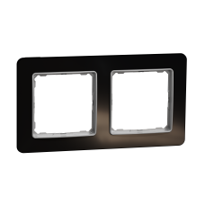 Рамка 2-постова  Штучне чорне скло Sedna Elements Schneider Electric SDD361802