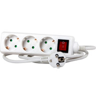Подовжувач e.es.3.5.z.s.b 3 гнізда, 5м, з з/к, з вимикачем, baby protect