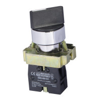 Кнопка поворотна 2-поз. з самоповерненням. Стандартна ручка XB2-BD41