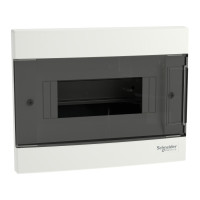 Щит пластиковий Easy9 EU, врізний, 1 ряд 8 модулів, димчасті двері,EZ9EUA108,Schneider Electric