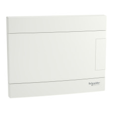 Щит пластиковий Easy9 EU, врізний, 1 ряд 8 модулів, білі двері,EZ9EUB108, Schneider Electric