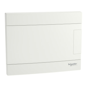 Щит пластиковий Easy9 EU, врізний, 1 ряд 8 модулів, білі двері,EZ9EUB108, Schneider Electric