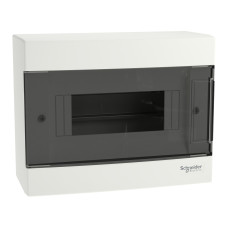 Щит пластиковий Easy9 EU, навісний, 1 ряд 8 модулів, димчасті двері, EZ9EUC108, Schneider Electric
