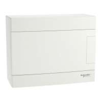 Щит пластиковий Easy9 EU, навісний, 1 ряд 8 модулів, білі двері, EZ9EUD108, Schneider Electric