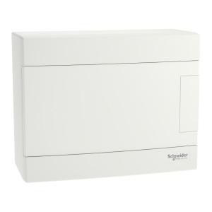 Щит пластиковий Easy9 EU, навісний, 1 ряд 8 модулів, білі двері, EZ9EUD108, Schneider Electric