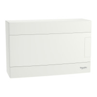 Щит пластиковий Easy9 EU, навісний, 1 ряд 12 модулів, білі двері, EZ9EUD112, Schneider Electric