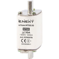 Запобіжник плавкий e.fuse.NT00.10, габарит 00, 10А