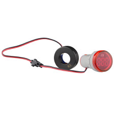 Світлосигнальна арматура з індикатором споживаної потужності тип А серії U-ADM-W D22мм, кругла, червона